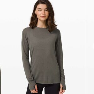 Lululemon Easy Days Long Sleeve Soft Cashmere Blend Shirt